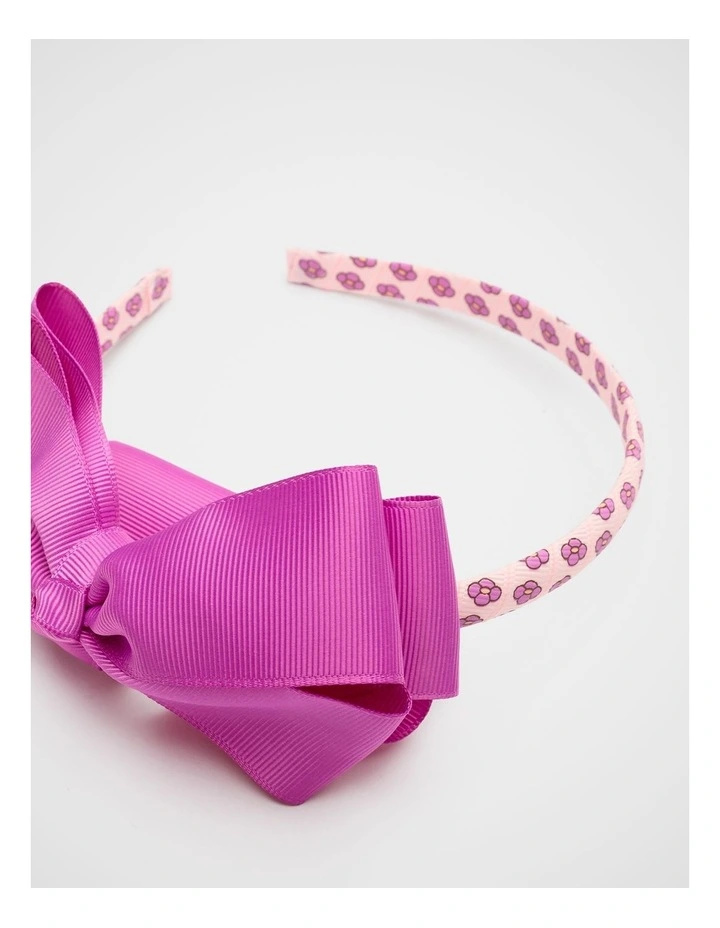 Flower Print Bow Headband image 2