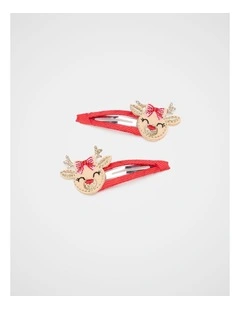 Embroidered Reindeer Snaps
