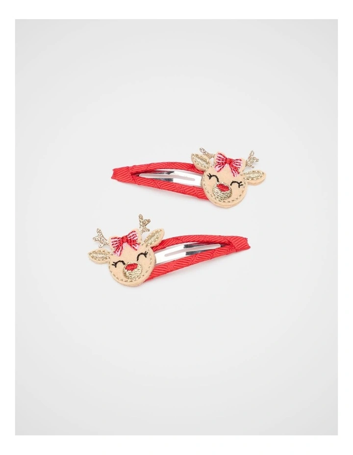 Embroidered Reindeer Snaps image 1