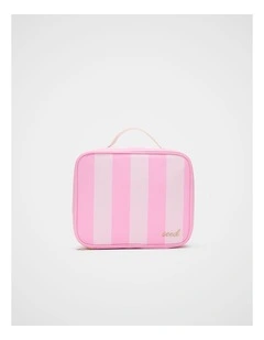 Stripe Lunch Bag in Candy Pink Stripe