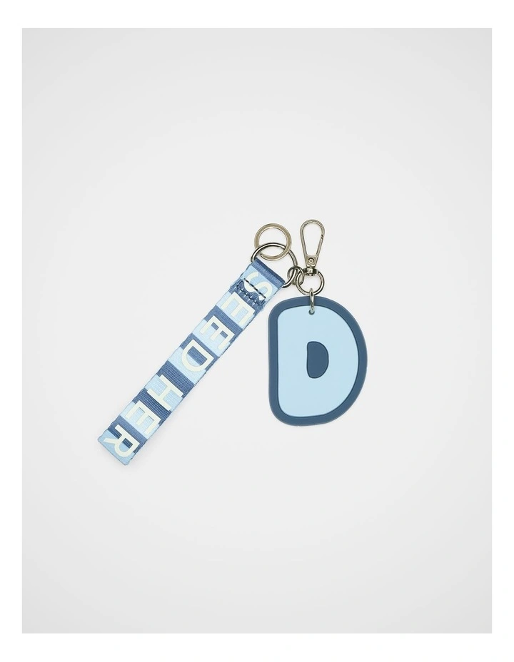 Stripe Strap Initial Keyring image 1