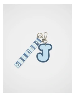 Stripe Strap Initial Keyring