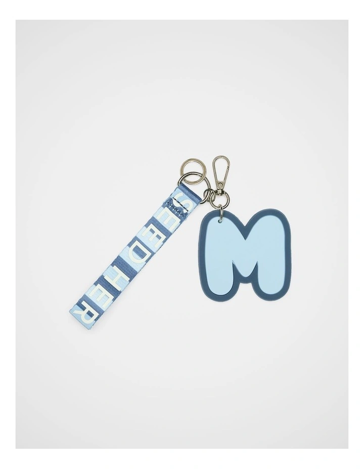 Stripe Strap Initial Keyring image 1