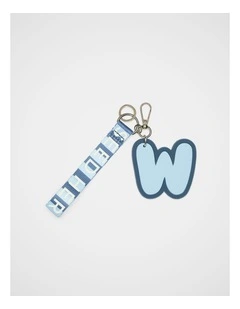 Stripe Strap Initial Keyring
