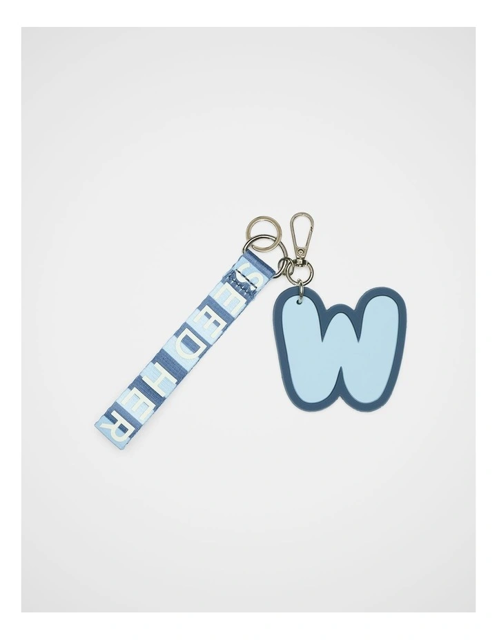 Stripe Strap Initial Keyring image 1