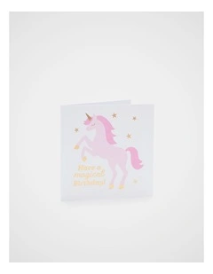 Have A Magical Birthday Unicorn Card in Multi