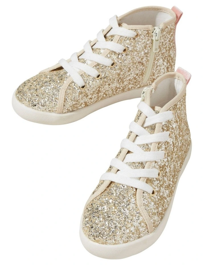 high top sparkly sneakers