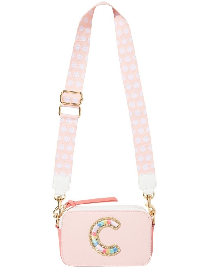 Rainbow Initial Bag Pink C