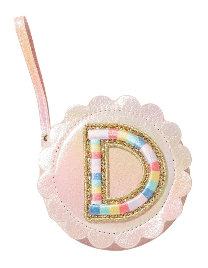 Rainbow Initial Purse Pink D