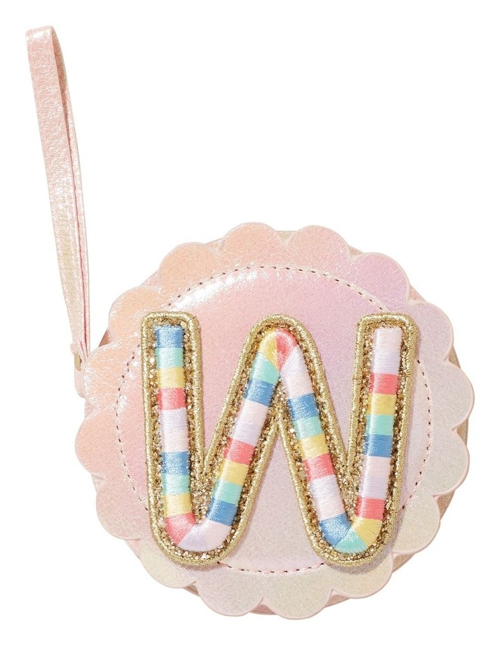 Rainbow Initial Purse Pink W