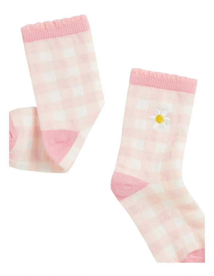 Gingham Daisy Sock image 2