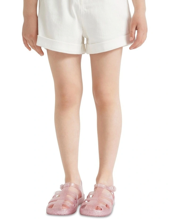 Glitter Cage Jelly Sandals in Pink image 2