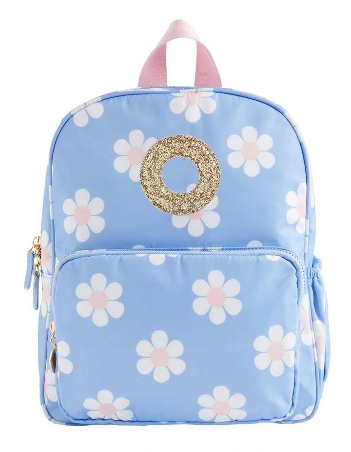 Print Initial "O" Backpack in Blue image 1