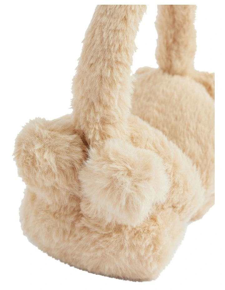 Bunny Ear Muff in Chai image 3