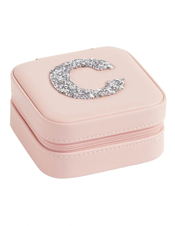 Initial "C" Jewellery Box in Pink image 1