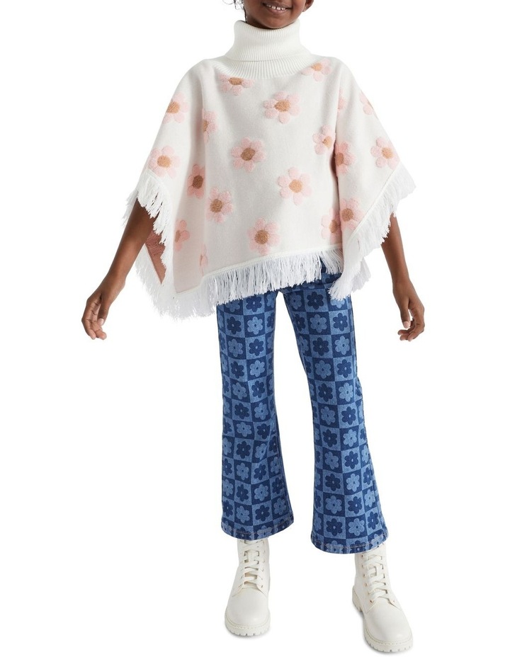 Daisy Poncho in Multi Assorted