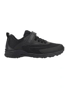 Nifty Blackout School Shoe in Black