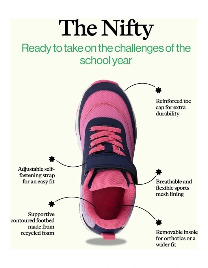 Nifty School Shoe in Multi image 2