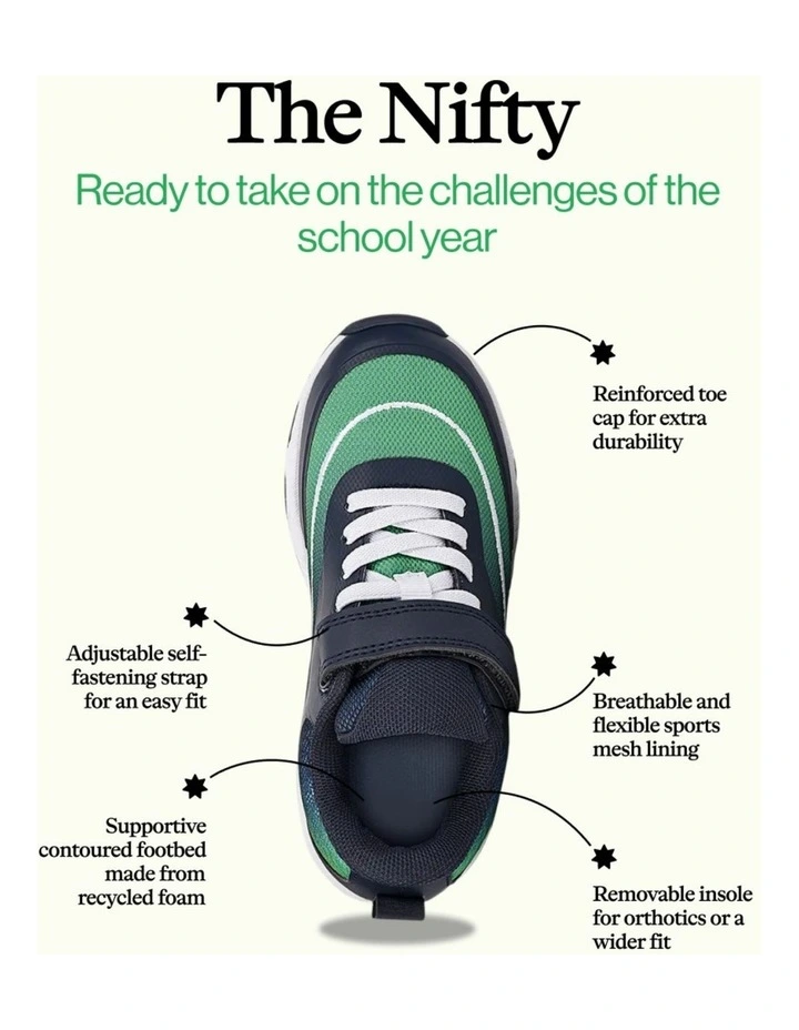 Nifty School Shoe in Multi image 2