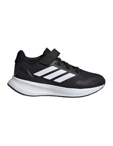 Runfalcon 5 Self-Fastening Elastic Lace Pre-School Sport in Black/White