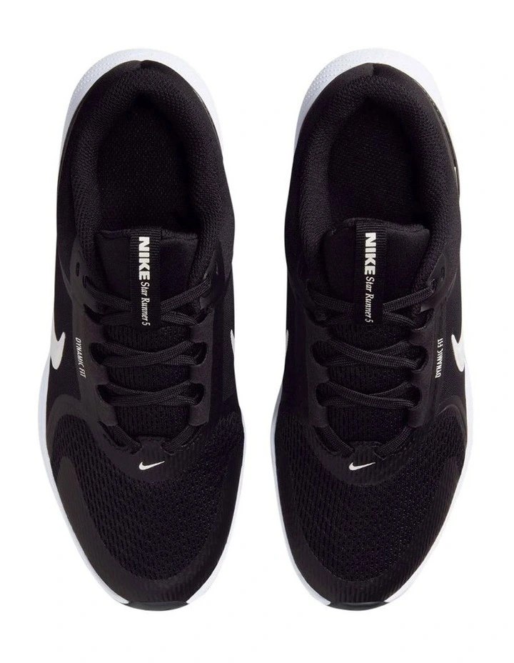 Star Runner 5 Grade School Sport Shoes in Black image 3
