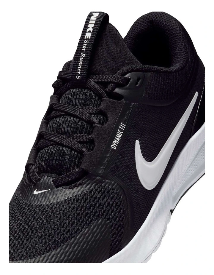 Star Runner 5 Grade School Sport Shoes in Black image 5