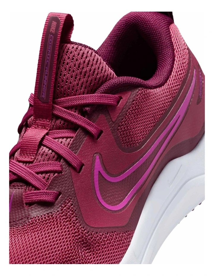Cosmic Runner Grade School Sport Shoes in Claret image 5