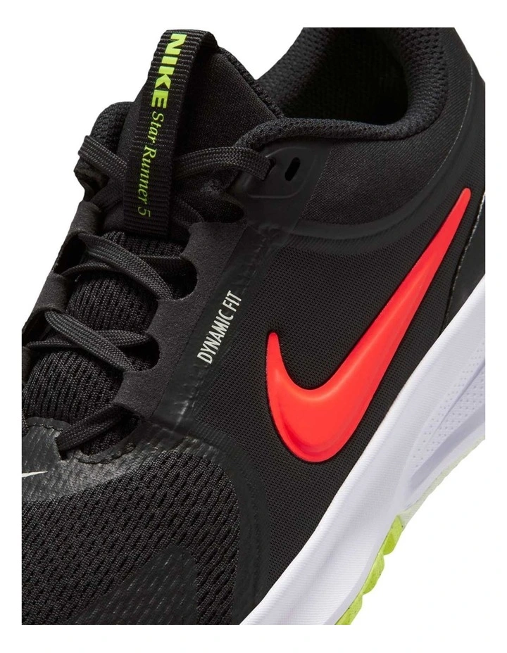 Star Runner 5 Grade School Sport Shoe in Black image 5