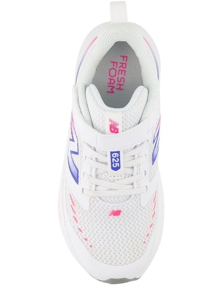 625 Self-Fastening Pre-School Sport Shoe in White image 3
