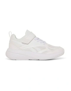 Rush Run 6.0 Elastic Lace And Top Strap Pre-School Sport In White