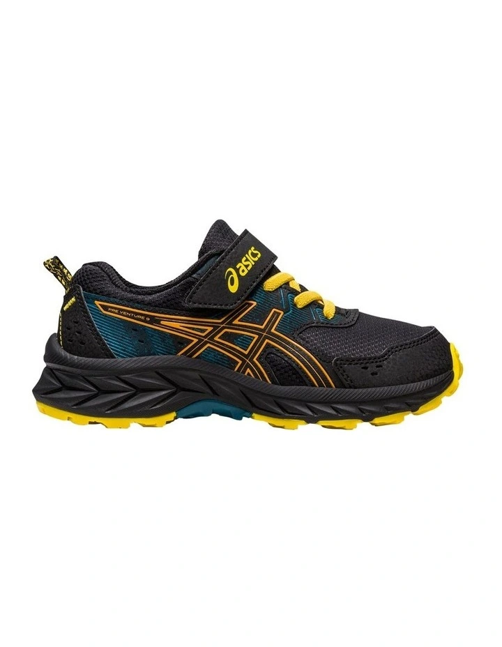 Asics Pre Venture Pre-School Sport Shoes in Black MYER