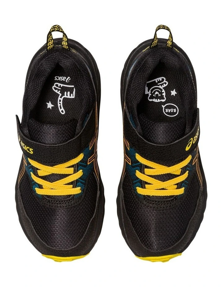 Asics Pre Venture Pre-School Sport Shoes in Black MYER - Technical View