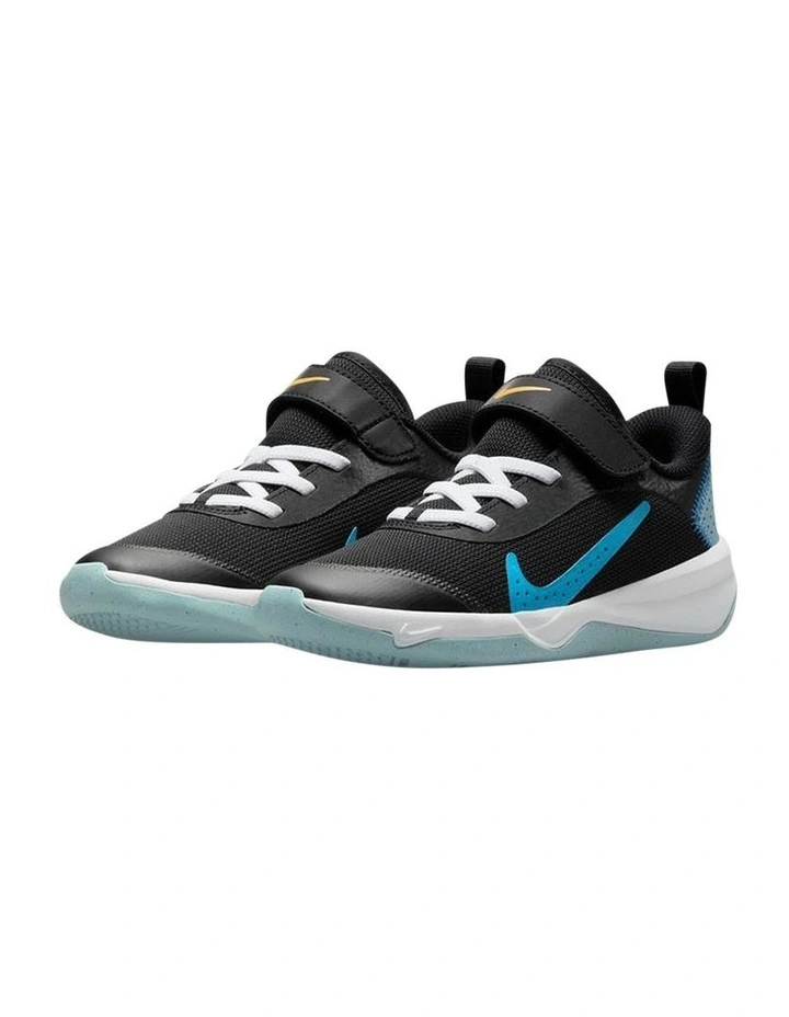 Omni Multi-Court Pre-School Sports Shoes in Black image 4