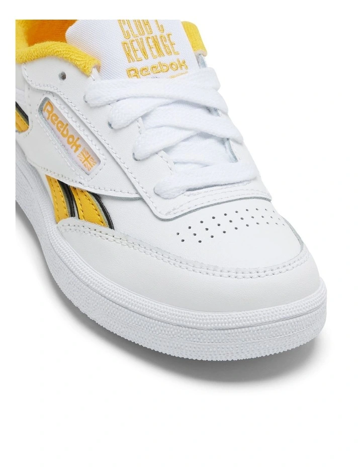 Club Revenge Sneakers in White/Yellow image 4