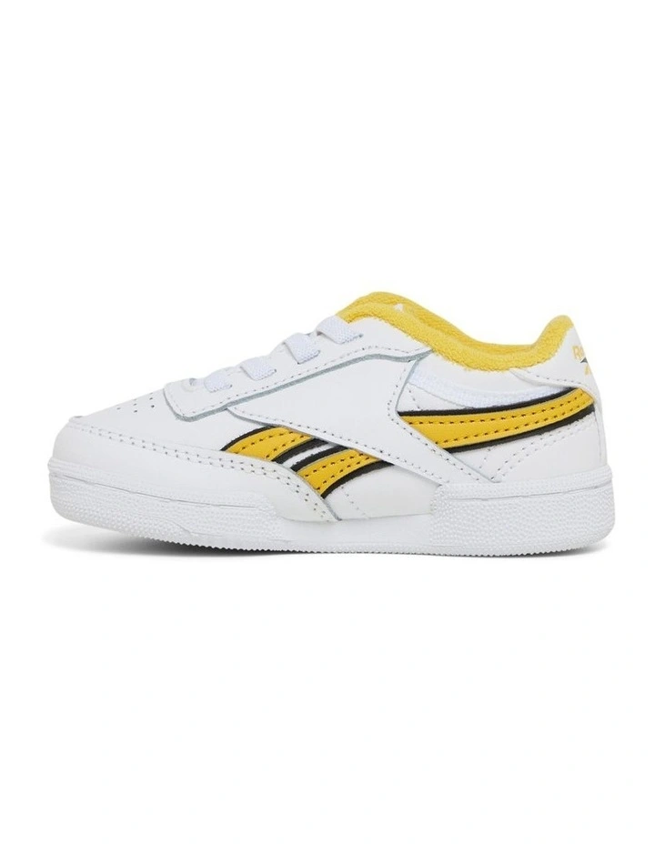 Club C Revenge Sneakers in White/Yellow image 3