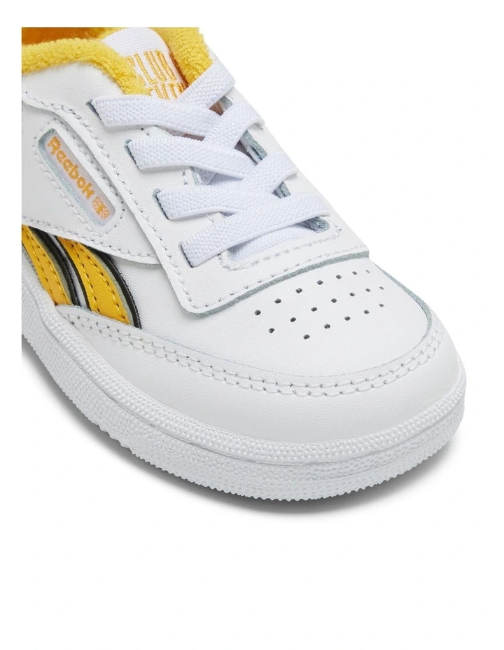 Club C Revenge Sneakers in White/Yellow image 4