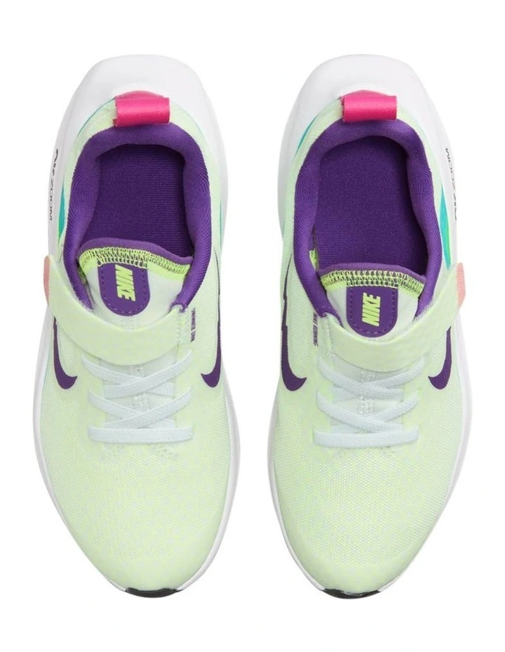 Air Zoom Arcadia 2 SE Pre-School Sport Shoes in White/Purple Cosmos image 5