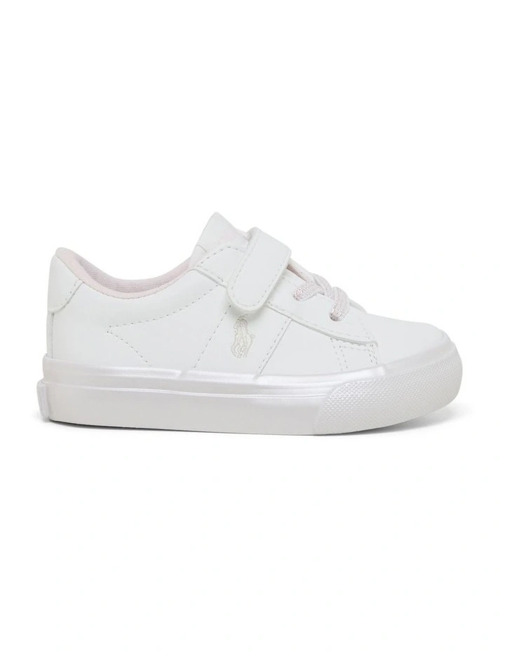 Sayer Pre-School Infant Sneakers in White/Pink Shimmer image 1
