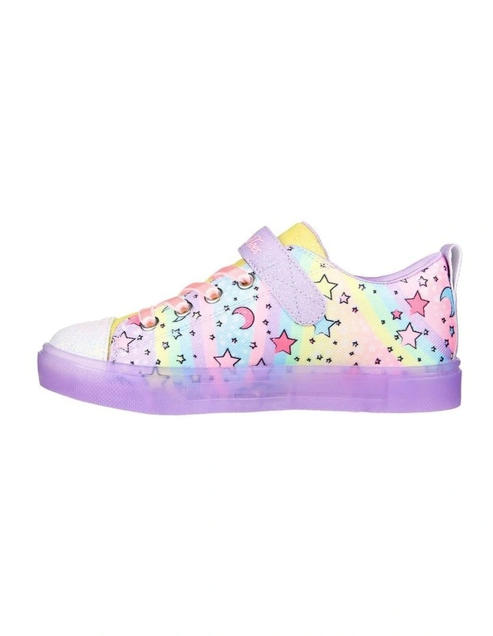 Twinkle Toes Sparkle Unicorn Burst Youth Sneakers in Lavender image 3