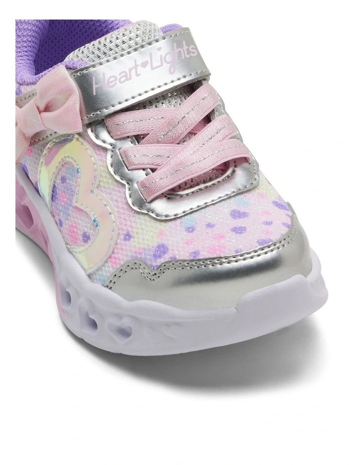 Infinite Heart Lights Sneakers in Silver Multi image 4