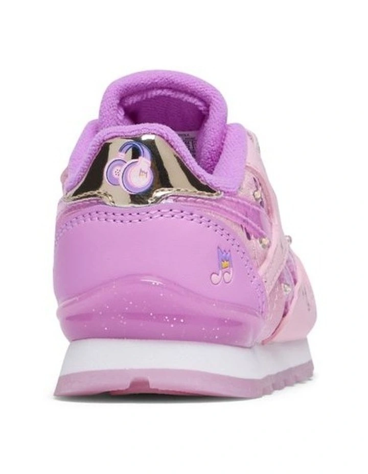 Classic Leather Step N Flash Sneakers in Pink image 3