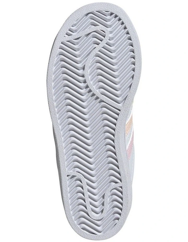 Superstar Foundation Self-Fastening Pre-School Sneakers in White image 5