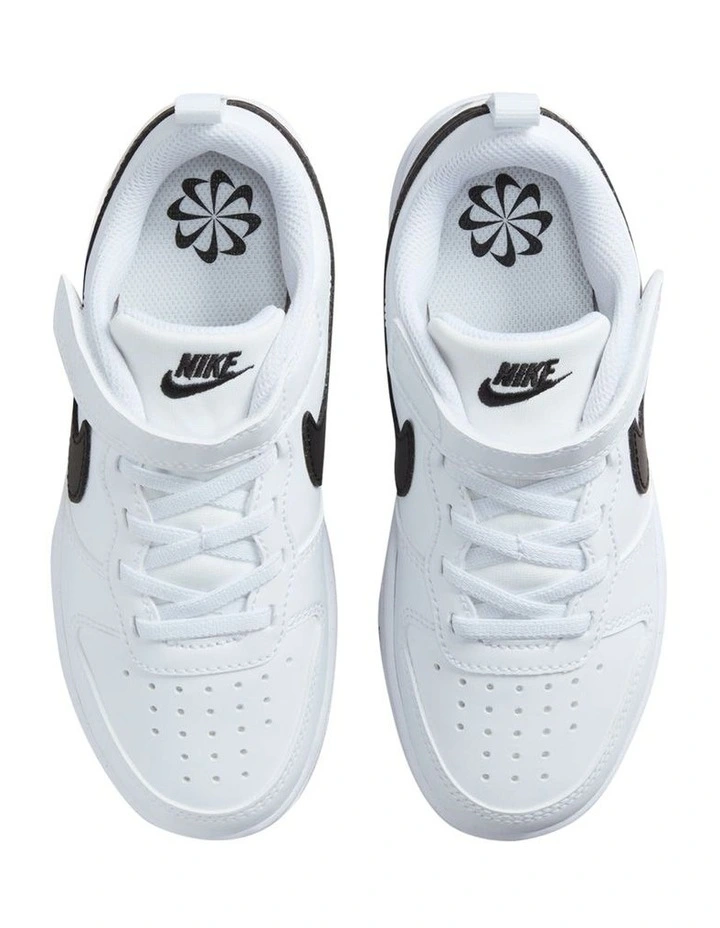 Court Borough Low Recraft Pre-School Sneakers in White image 5