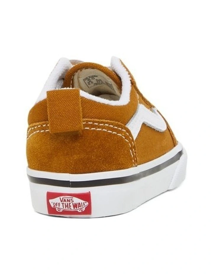 Old Skool Elastic Lace Infant Sneakers in Brown image 2