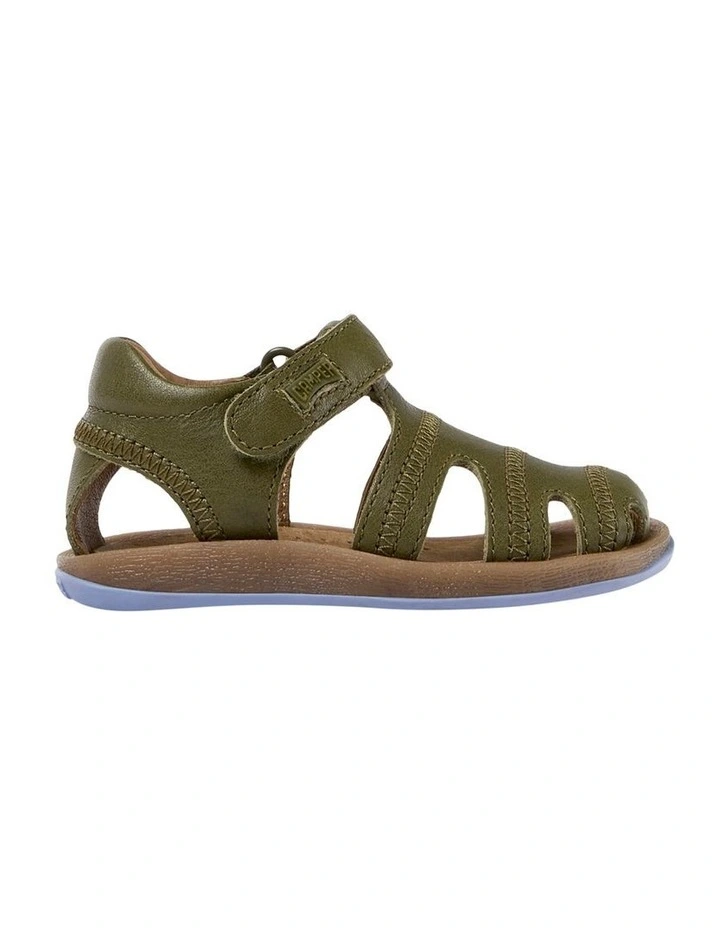Bicho Cage Infant Sandals in Medium Green image 1