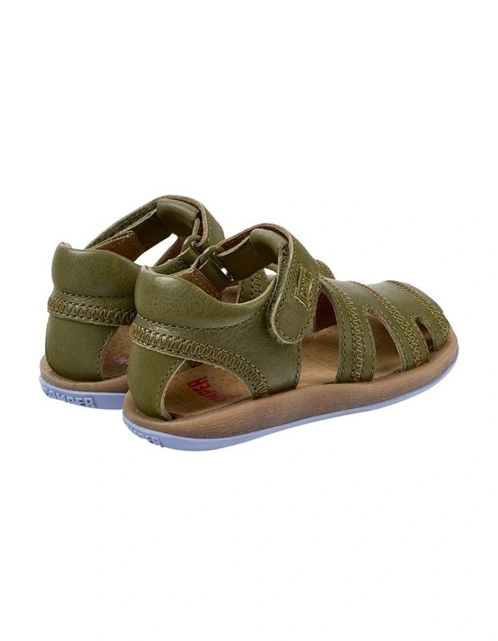 Bicho Cage Infant Sandals in Medium Green image 3