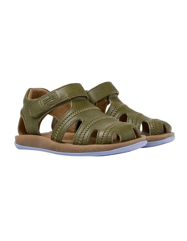 Bicho Cage Infant Sandals in Medium Green image 4