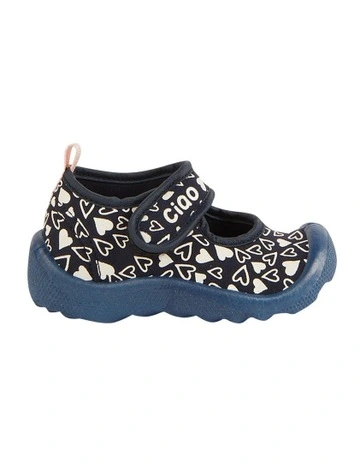 Hearts Beach Sandals in Navy