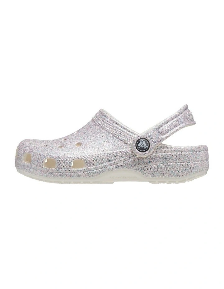 Classic Glitter Clog Infant Beach Sandals in Grey image 2