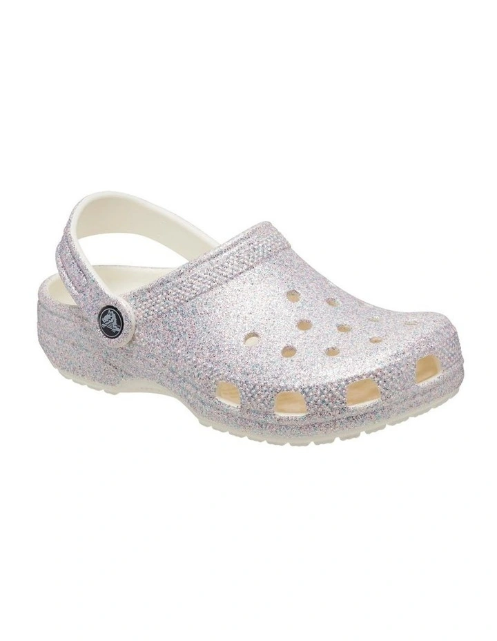Classic Glitter Clog Infant Beach Sandals in Grey image 4